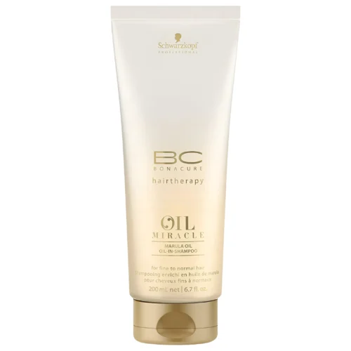 Schwarzkopf BC Shampoo con Aceite de Argán para Cabello Fino 200ml – Hidrata, suaviza y da brillo a tu cabello fino.
