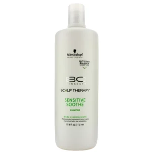 Shampoo Schwarzkopf BC Calmente 1L – Con extracto de manzanilla para aliviar y calmar el cuero cabelludo sensible.