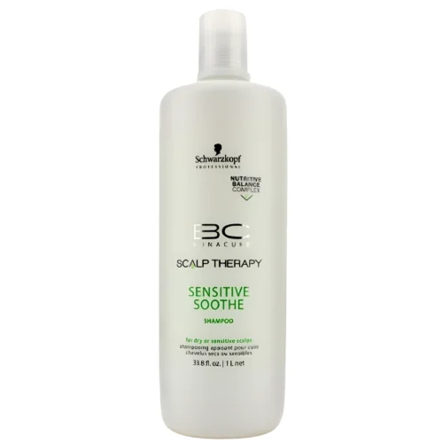 Shampoo Schwarzkopf BC Calmente 1L – Con extracto de manzanilla para aliviar y calmar el cuero cabelludo sensible.