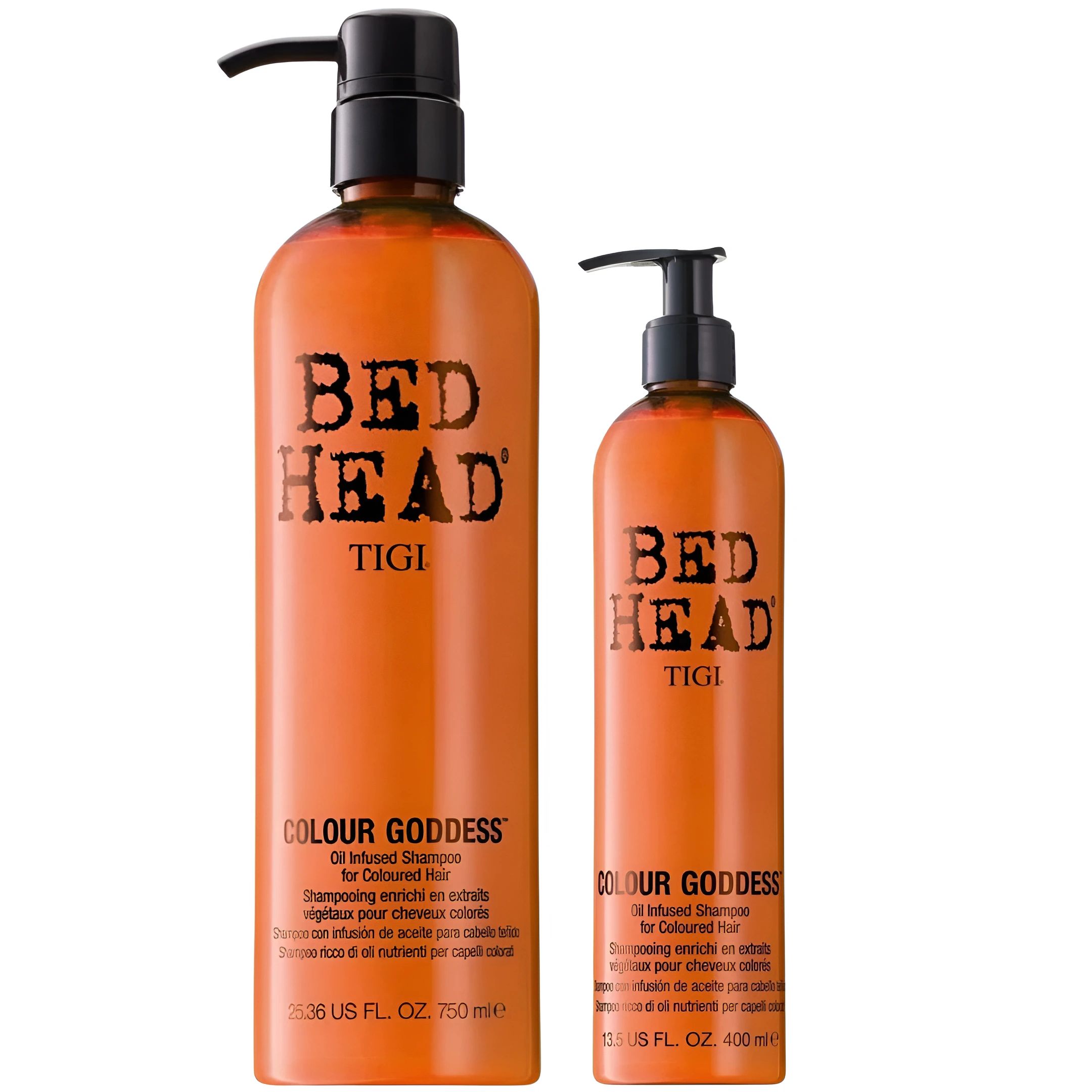 Shampoo TIGI Bed Head Nutritivo para Cabello Teñido 250ml y 750ml – Fórmula nutritiva que protege el color del cabello.